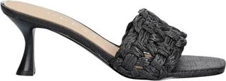 Guess Dissy Heeled Mule - Dames - Muiltjes - Zwart - 40 EU - Leer - Schoenen