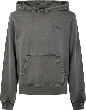 Daily Paper Clothing Felpa con cappuccio e logo in cotone - Grigio