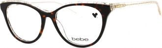 Bebe BB5189 Cat-Eye Acetate Eyeglasses - Black