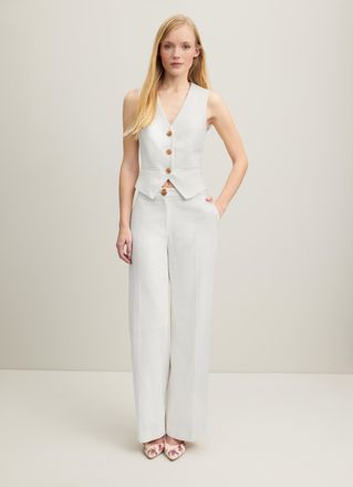 L.k. Bennett Womens Ami Jackets, Ecru - Size 18 UK