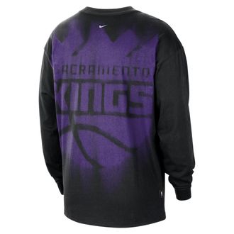Nike Mens Sacramento Kings Standard Issue Basketball Long-Sleeve Top in Black | II5849-010