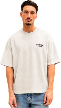 Fear of God Tops, Heren, Grijs, M, Katoen, Essentials T-shirt