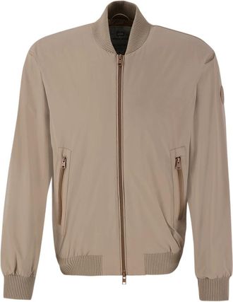 Woolrich Stretch Bomberjack - Heren - Bomber jackets - Beige - 2XL - Jassen