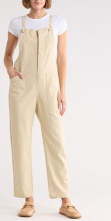 LBLC The Label Ruby Cotton Overalls in Creme at Nordstrom Rack, Size X-Small