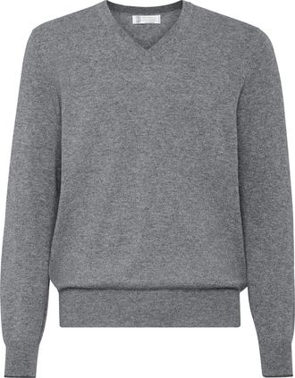 Brunello Cucinelli Cashmere sweater in Grey at Nordstrom, Size 52 It