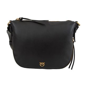 Pinko Shoulder Bags, female, Black, ONE SIZE, Hobo Zip Around Classic AI 25-26 Pltt