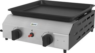 OUTSUNNY Piastra A Gas Barbecue In Acciaio Con 2 Bruciatori E Potenza 4.8kw