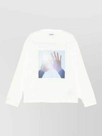 Jil Sander long sleeve t shirt photo graphic front