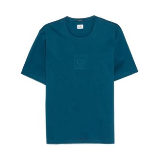 C.P. Company T-Shirts, male, Blue, Size: XL Metropolis T-shirt