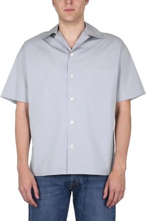 Alexander McQueen Overhemd met puntkraag - Heren - Overhemden - Blauw - Maat: M Katoen