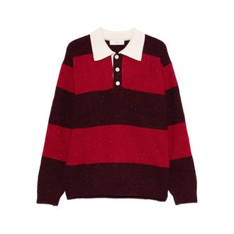 Dunst Striped Polo-neck Sweater