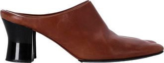 The Row Womens Leather The Row Adela Heeled Mule (Authentic Pre-Loved)