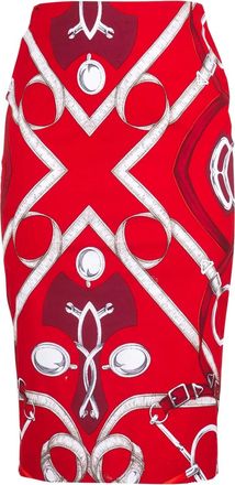 Samantha Sung Gonna a matita con stampa - Rosso