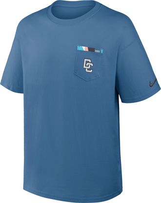 Nike Washington Nationals City Connect 2-Hit Max90 Pocket Nike Mens MLB T-Shirt in Blue | 04T748SWTL-QUY