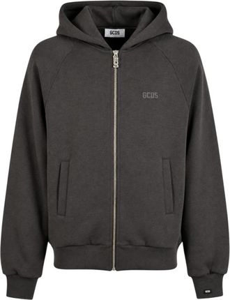 GCDS Zip-throughs - Heren - Vesten met rits - Zwart - L - Hoodies & sweatvesten