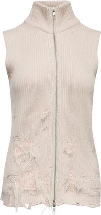 Maison Margiela Gilet con effetto vissuto - Rosa