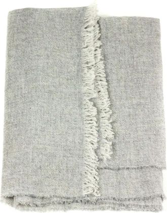 KANGRA Accessoires, Heren, Grijs, ONE Size, Wol, Wollen en Kasjmier Sjaal