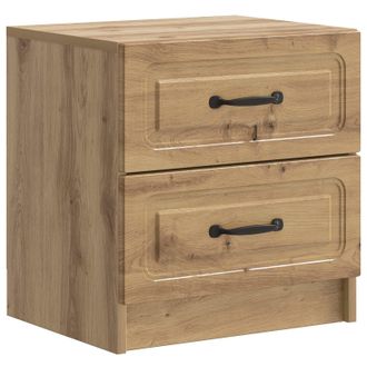 vidaXL Armario De Noche Con Caj&oacute;n Roble Artesanal 43 X 34,5 X 44,5 Cm Vidaxl