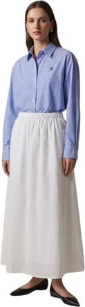 Conte Of Florence Rokken, Dames, Wit, M, Midirok met elastische tailleband