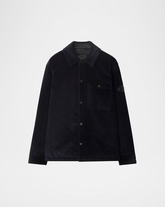 Burberry Men & apos;s Corduroy Knight Stamp Chore Jacket