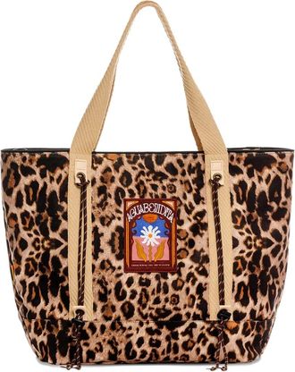 Agua Bendita Borsa tote Papprika leopardata - Marrone