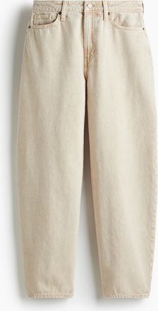 H&M Barrel High Jeans - Beige