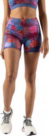 Rabbit Speed Leggy Shorts In Skipper Blue Floral