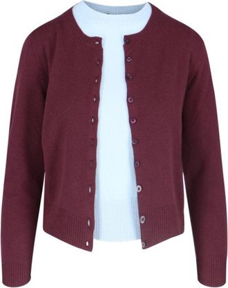 Canessa Cashmere Twinset Brown Cardigan