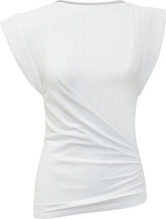 Isabel Marant Tops - Dames - Tops zonder mouwen - Wit - S - Leer - Tops