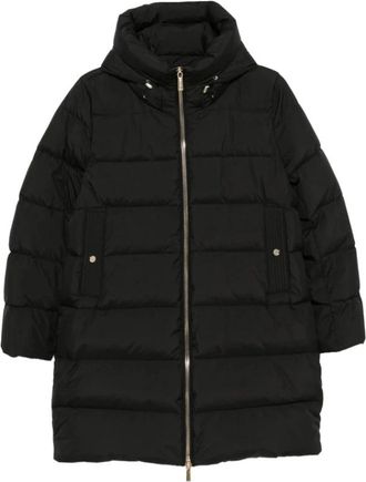 Moorer Parkas - Dames - Gewatteerde jassen - Zwart - M - Jassen