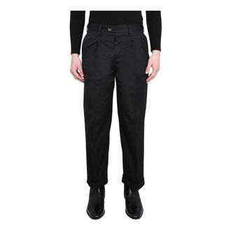Pantaloni Torino Heren, Broeken, Zwart, Maat: W31 Katoen