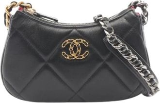 Chanel Pre-owned Vintage Schoudertas - Dames - Vintage Schoudertas - Zwart - ONE Size - Leer - Vintage