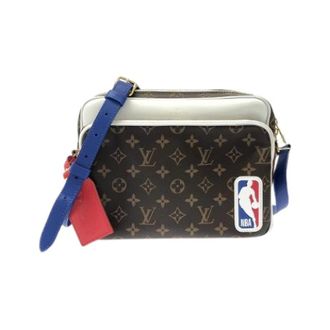 Louis Vuitton Pre-owned LVxNBA Nile Monogram Coated Canvas Shoulder Bag - Dames - Pre-owned - Bruin - Maat: ONE Size Leer