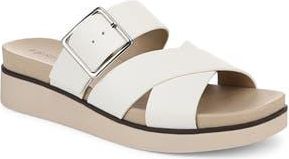Life Stride Getaway Platform Slide Sandal in White at Nordstrom Rack, Size 9.5