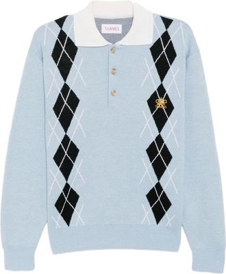 Thames MMXX Le Conq gebreide trui - Blauw