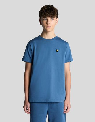 Lyle & Scott Lyle And Scott Mens Cotton Crew Neck T-Shirt - Blue - Size: 12/13 y