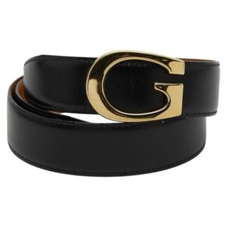 Gucci Pre-owned Belts, female, Black, Size: ONE SIZE Pre-owned Vintage Leather Belt
