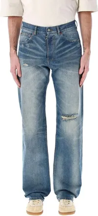 Maison Margiela Light Blue Distressed Jeans
