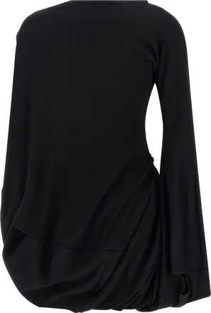 Junya Watanabe Asymmetrical Wool Blouse - Black