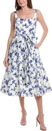 Carolina Herrera Scoop Neck Midi Dress