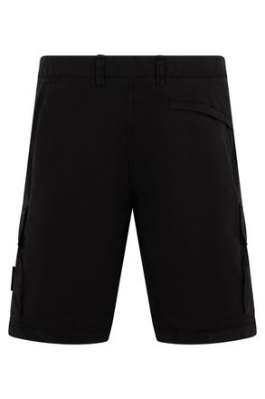 Stone Island Cotton Cargo Cargo Shorts - Black