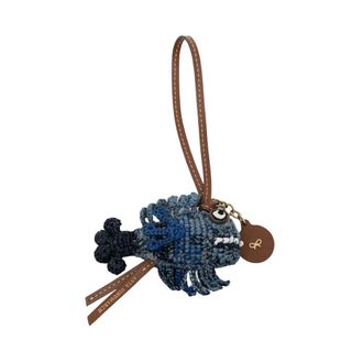 Anya Hindmarch Keyrings, female, Blue, Size: ONE SIZE Stabilo Boss Leather Keyring