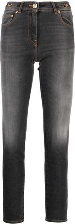 Versace Medusa Head skinny jeans - women - Elastomultiester/Cotton/Elastane/Polyester/Cotton - 30 - Grey