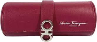 Ferragamo Pre-owned Leather home-office - Dames - Vintage Accessoires - Rood - ONE Size - Vintage