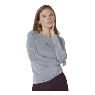 Co'Couture Long Sleeve Top - Dames - Longsleeves - Grijs - XS - Denim - Tops