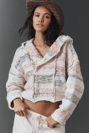 Pilcro Long-Sleeve Crop Hoodie