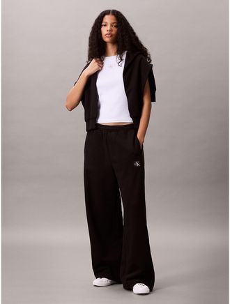 Calvin Klein Jeans Calvin Klein Womens French Terry Relaxed Sweatpants - Black - XS