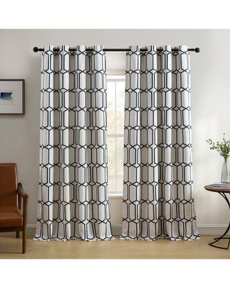 Elrene Kaiden Geometric Room Darkening Window Curtain