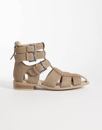 Bronx Next-wagon - Scarpe a gabbia in camoscio color sabbia-Neutro