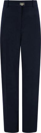 Ferragamo buckle tailored trousers - Blue